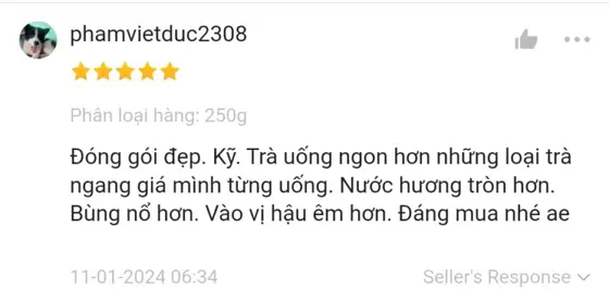 Ảnh chụp đánh giá khách hàng trên Shopee